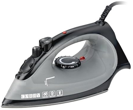 Corby Sherwood 1200W Steam Iron in Black - 1.8m Cable