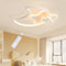 KAUCQI Led Deckenleuchte Schlafzimmer, 42CM Kinderzimmer Lampe Decke Stern Deckenlampe Kinderlampe,Dimmbar Mond Lamp mit Fernbedienung, Deckenleuchten für Kinder Mit Nachtlichtfunktion