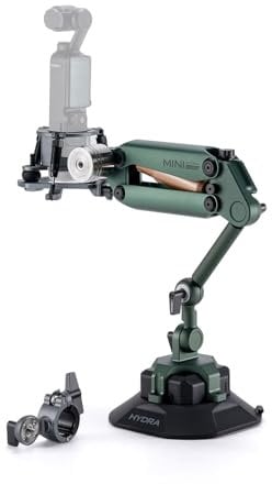 TILTA Hydra Alien Mini Master Kit, Shock Absorbing Arm with Electronic Suction Cup, Shock Absorbing Head and Handlebar Mount - Forest Green HDA-T15-E-FG