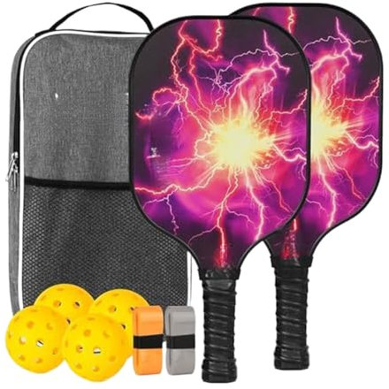 Juego de Palas de Pádel | Set de Palas para Juego con Pelota | Accesorio Deportivo Ligero Ergonómico para Adultos y Niños Interior Exterior