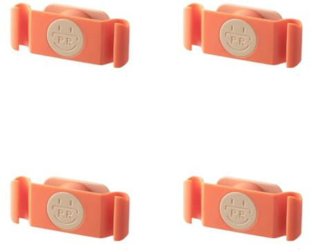 YIXANNX Lot de 4 appareils muraux Organisateur de Cordon Four à pour Micro-Ondes Air friteuse câble Charge Enrouleur Enrouleur pour Salon, Orange