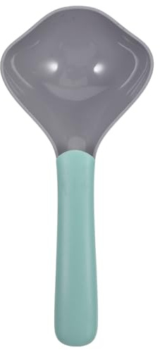 Lurrose Cuillère Doseuse pour Nourriture Chien et Chat, Plastique Abs Réutilisable, Petite Cuillère à Croquettes avec Manche Vert Ergonomique, Tasse à Mesurer pour Aliments Animaux,