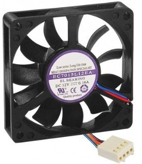 Dexlan Ventilateur de rechange 4 Fils PWM 70x70x15