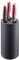 Westmark Bloc Porte-Couteaux Rond, Poils en Plastique, Longueur de la Lame : 11cm, Hauteur : 22,2cm, Longueur de Lame max. 20,3cm (8), Plastique, Noir, 14502260