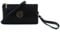 AOSSTA Womens Small Crossbody Bag for Girls Crossbody Phone Bags Mini Shoulder Handbag With Wristlet Adjustable Strap (Black)