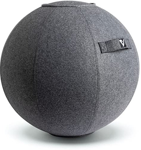 TOCYORIC Sitting Ball Chair with Handle for Home, Office, Fitness, Yoga, Balance, Pilates and Stability, Exercise Ball with Pump