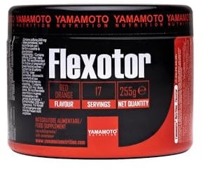 YAMAMOTO Nutrition, Flexotor EU Version 250 gr, Integratore Alimentare per Sportivi con Arginina, Citrullina, Taurina, Citicolina e Caffeina, Gusto Arancia