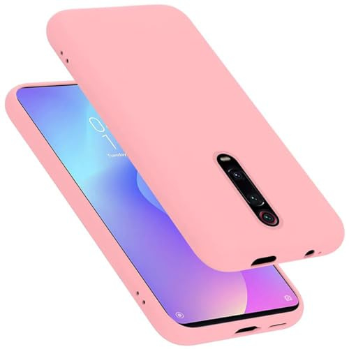 Cadorabo Hülle kompatibel mit Xiaomi Mi 9T / Mi 9T PRO/RedMi K20 / RedMi K20 PRO Hülle Silikon Handyhülle für Mi 9T / Mi 9T PRO/RedMi K20 Case aus flüssigem Silikon- Schutzhülle - Liquid PINK