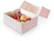 BIOZOYG 6er Cupcake Muffin Box Karton mit großem Sichtfenster inkl. Einlage I 50 Stück Patisserieschachteln Geschenkboxen weiß I Bio Box Take Away Kartonschachtel biologisch abbaubar