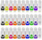 ABLAZE Chiavetta USB da 8 GB, confezione da 50 chiavette USB 2.0, 50 pezzi (colori misti)