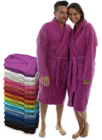 LEBENGOOD Unisex-Bademantel für Damen und Herren, 100% amerikanische Frottee, 400 g, mit Gürtel, Taschen, Dusche, Bademantel, weiches Handtuch,