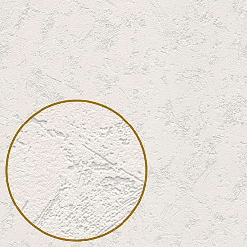 TADESSI TA-01-03948_1 Rouleau de papier peint intissé recouvrable Blanc Aspect plâtre