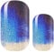 AVOA Beauty Nagelfolie - Winter Ocean, blau, weiß, Schimmer, abstracktes Nail Art Design, 16 dünne selbstklebende langanhaltende Nail Wraps