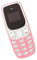 Mini Smartphone, Wallet-Size, Dual SIM Unlocked Cell Phone, Bluetooth Dialer, 380mAh Battery (Pink)