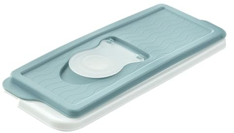 keeeper Eiswürfelbehälter mit Deckel, Spülmaschinengeeignete Eiswürfelform, 9,5 x 26,5 x 3,7 cm, Ivo, Blau (Nordic Blue)