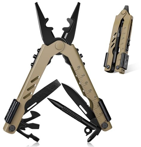 Purple Dragon pince multifonctions Survival couteau multifonction camping accessoires,12 in 1 outil multifonction pince Couteau Multifonction,Cadeau Homme,Idee Cadeau Homme Original