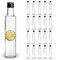 Espirito Rebelde 20 Bouteilles en Verre 250ml avec Bouchon a Vis Noir | Huile d'Olive, Vinaigre, Alcool | Huilier en Verre, Récipient en Verre, Bouteille D'Huile