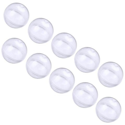 10 Teile/Satz Klare Kunststoff Kugeln Ausfüllbare Ornamente Ball Transparente Acryl Hohl Ball DIY Handwerk Hochzeit Dekorationen