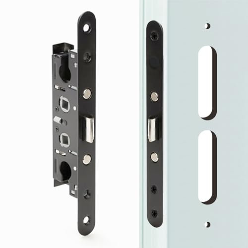 Serrure à mortaise à 2 points de rechange pour portes tempête Pella uniquement, poignée PZ de 6,3 cm, distance de 2,2 cm, centres de trou de vis de la plaque frontale de 19,5 cm, boulons espacés de