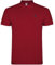 S&C - Polo Hombre Manga Corta Algodón 100%, Color Liso, Estilo Casual, Cuello 3 Botones, Diseñado en España, Tejido Punto Piqué, Corte Regular, Talla Ajustada, Rojo Granate, M