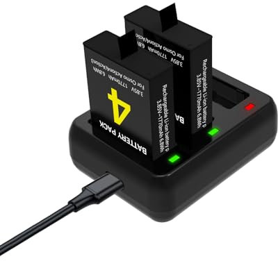 ASMARK Replacement Battery for DJI Osmo Action 4,Action 3 Camera Rechargeable Batteries with 3-Channel Battery Charger Compatible with DJI Osmo Action 4 3 Accessories