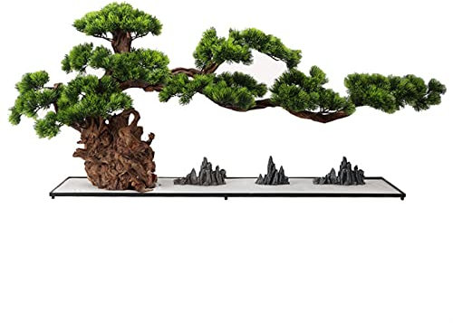 XXAD553TY Künstlicher Bonsai Künstliche Pflanzen Bonsai Baum Faux Pflanzen Schreibtisch Display, Simulation Kiefer Topfpflanze for Home Dekoration Garten Dekor Bonsai Baum Künstlich