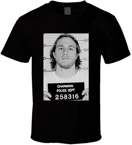 Jax Teller Mug Shot Sons Anarchy Popular Tv Show Fan T Shirt Black 3XL