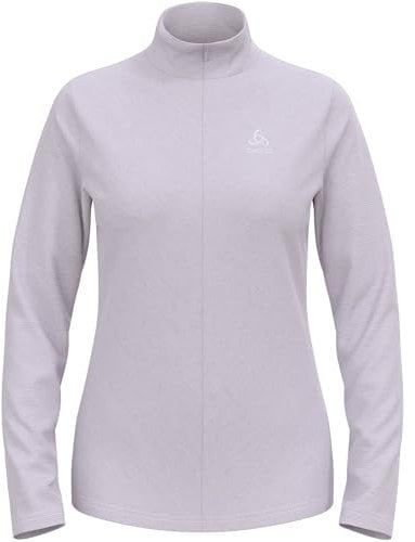 Odlo Fleecepullover Damen Roy I Midlayer mit Halbreißverschluss I Langarm Wandershirt Langarm Wandershirt mit 1/2 Reißverschluss I Damen