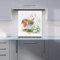 Premium Robin And Daisies Watercolour Kitchen Splashback 6mm Toughened Glass Kitchen Splashback – Heat Resistant Splashback for Kitchens, Perfect for Cookers and Hobs, Polished Edges