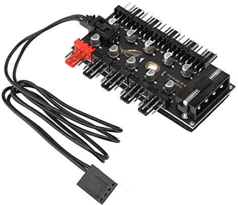 Coolg Fan Daisy Chain 12×8×3 10 - Channel Computer Case Motherboard 4Pin Pwm Cooling Fan Hub Set Line Board