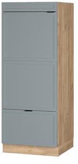 Vicco Armario para microondas Fame-Line, Azul Claro-Gris, 60 cm