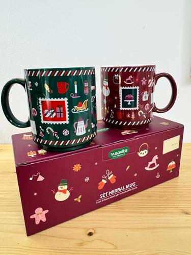 hp italia Neavita Set 2 Tazze Natale 2024 Set Herbal Mug