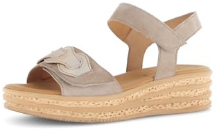 Gabor Damen Riemchensandalen, Frauen Sandalen,Freizeitschuhe,offene Schuhe,Strandschuhe,Sandaletten,Sommersandalen,Rabbit/Puder,39 EU / 6 UK
