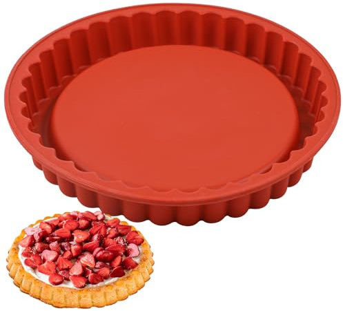 webake Moule à tarte aux fruits - En silicone - 28 cm - 28 cm
