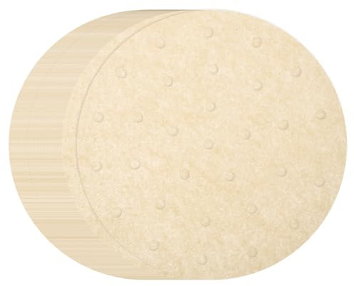sourcing map 200pcs Air Fryer Liners 8 Inch Round Bamboo Steamer Liners with Holes Non-Stick Perforated Parchment Paper Sheets Disposable Steamer Paper for Air Fryers Steaming Basket, Brown