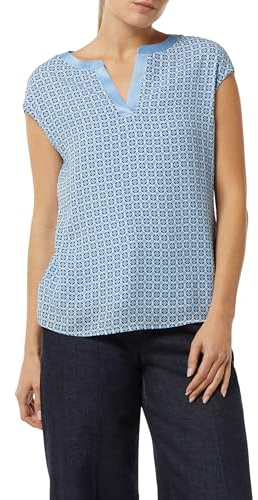 COMMA Blusenshirt mit Satinblende