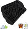 3 Pcs Mini Ice Cube Trays,160 Grids Small Square Flexible Ice Cubes Molds,Reusable Silicone Ice Cube Tray, for Whiskey, Cocktail, Milk, Juice, Chocolate and Other Drink(Black)
