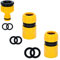 MAGLAUG Hose Tap Connector Fitting Set, Outside Tap Connector 3/4 and 1/2 2in1 Outdoor Tap Kit & Hose End Quick Connectors Faucet Adapter Attachments for Garden Hosepipe (Plastictap +2hose end)