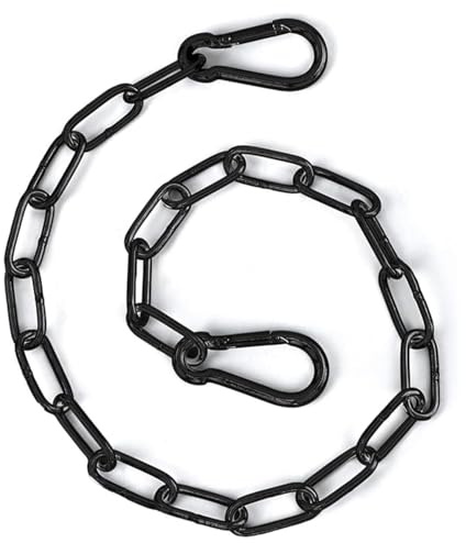 Candado de cadena de acero inoxidable con ambos mosquetones, llave de cadena para vallas exteriores, jaulas de mascotas, caballos, cabras, vacas, corales