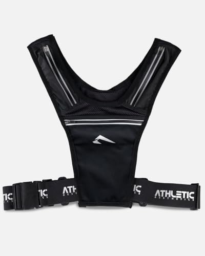 ATHLETIC AESTHETICS Laufweste Herren Damen – ultraleichte Running Vest mit reflektierenden Details, Taschen für Gels & Flasche, Hybrid Outdoor Lauf Ausrüstung, Joggen & Marathon