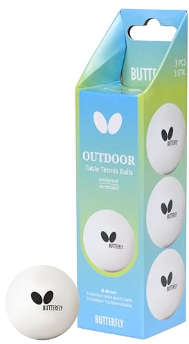 Butterfly Outdoor Table Tennis Balls - Tischtennisbälle für den Außenbereich - windstabil/Windproof