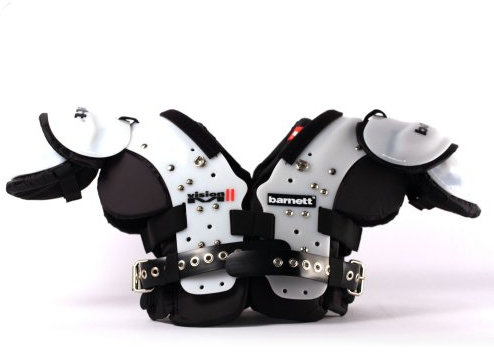 Vision II American Football Schulterschutz, sehr leicht, Gr XL, Farbe schwarz