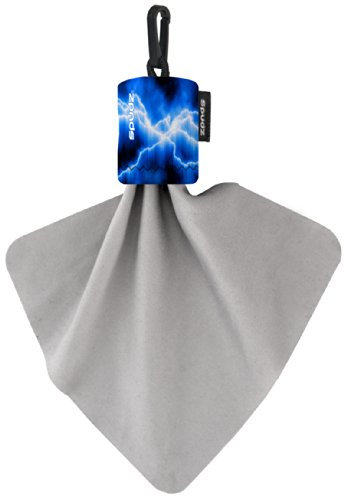 Spudz SPFD01-G4 6x6 Micro Fibre Lens Cloth In Pouch -Blue Lightning