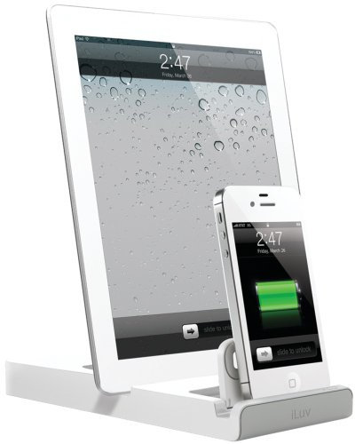 iLuv doubleUpTM Dual Dock Charger for iPad/iPhone/iPod