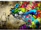Runa Art Fototapete Graffiti Streetart 352 x 250 cm Vlies Tapeten XXL Moderne Wandtapete Wohnzimmer Schlafzimmer Bunt 9066011a