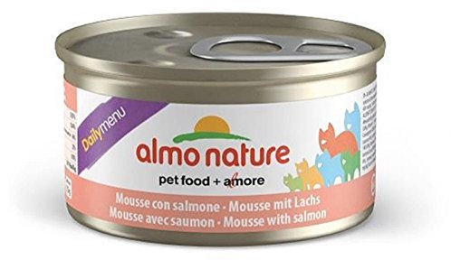 Almo Nature Daily Menu Katzenfutter Cat Mousse mit Lachs 85 g (24 Stück)