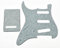 KAISH Lefty ST/Strat Style SSS Pickguard Tremolo Trem Cover Back Plate for USA/Mexico Stratocaster / Strat White Pearl