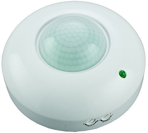 ChiliTec Deckenbewegungsmelder Innen 360° Sensor Aufputz Bewegungsmelder Deckenmontage Infrarot LED geeignet Zeit einstellbar Weiß