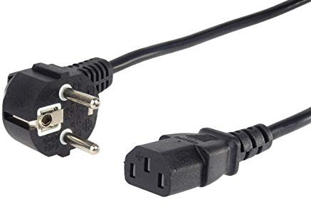 PremiumCord, kpsp5 Câble d'alimentation AA8230 V 5 m, avec Contact de Protection vers Prise d'appareils à Froid C13, IEC320, PC 3 Broches, Couleur : Noir