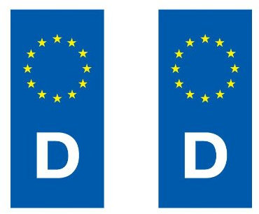 Selbstklebend Nummernschild-europäischen Länder eurologo – Moto/Spanien